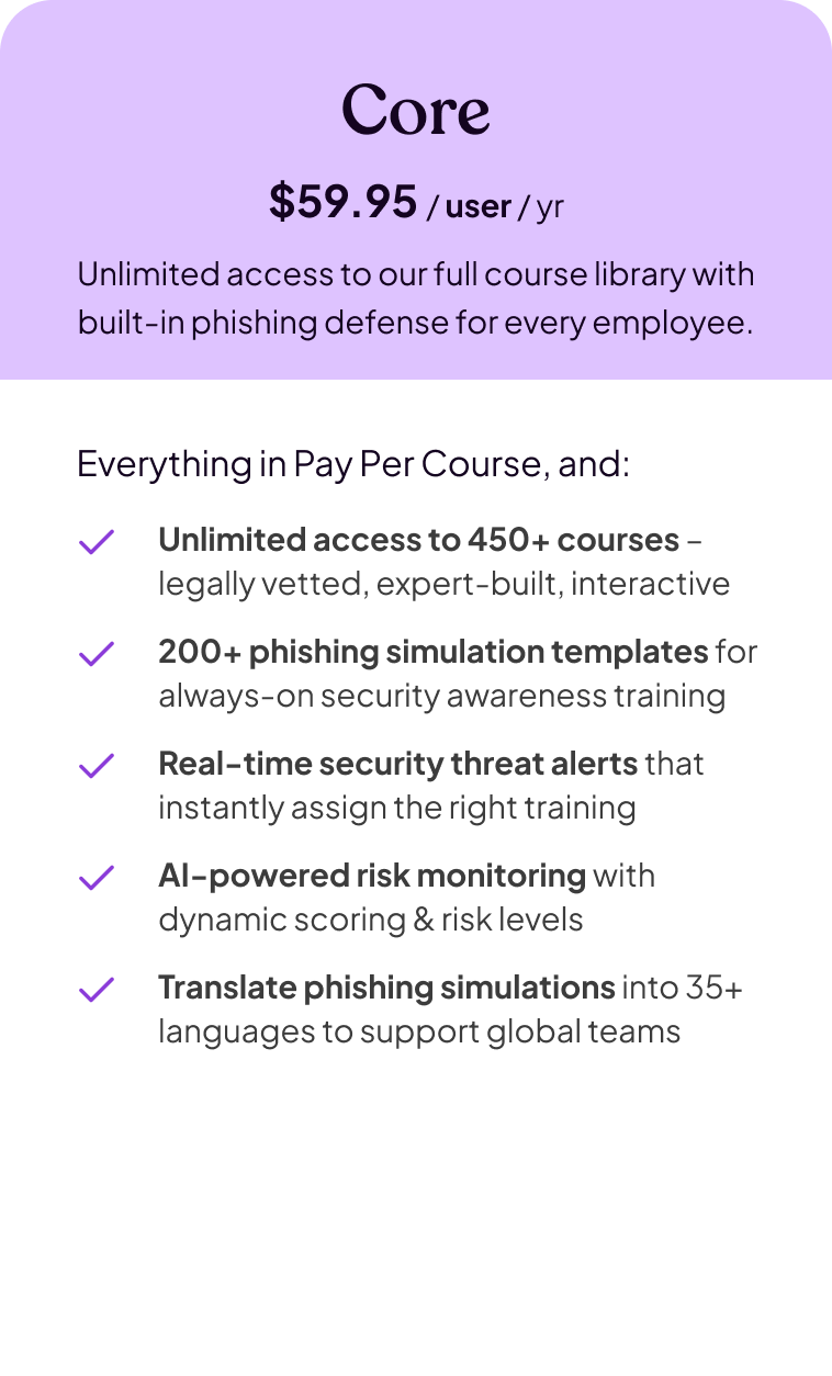 Pricing - Core-1 Pricing - Core-1