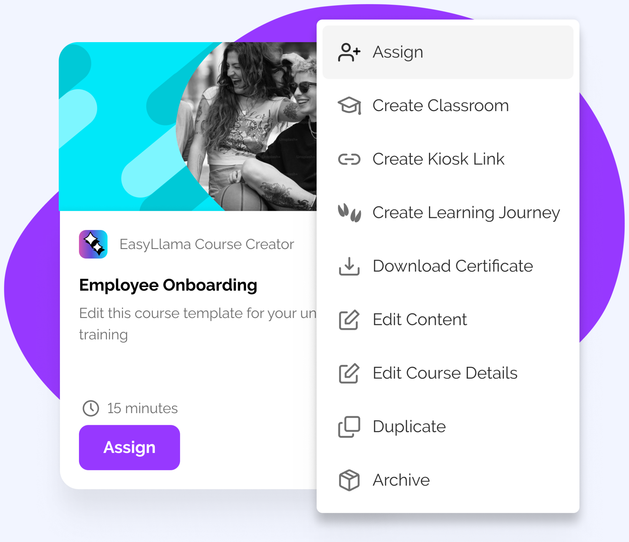 EasyLlama Learning Management System (LMS)